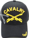 U.S. Cavalry Branch Insignia Shadow Mens Cap [Baseball Cap - Black]
