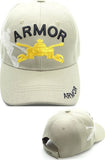U.S. Armor Branch Insignia Shadow Mens Cap [Baseball Cap - Beige]