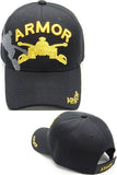 U.S. Armor Branch Insignia Shadow Mens Cap [Baseball Cap - Black]