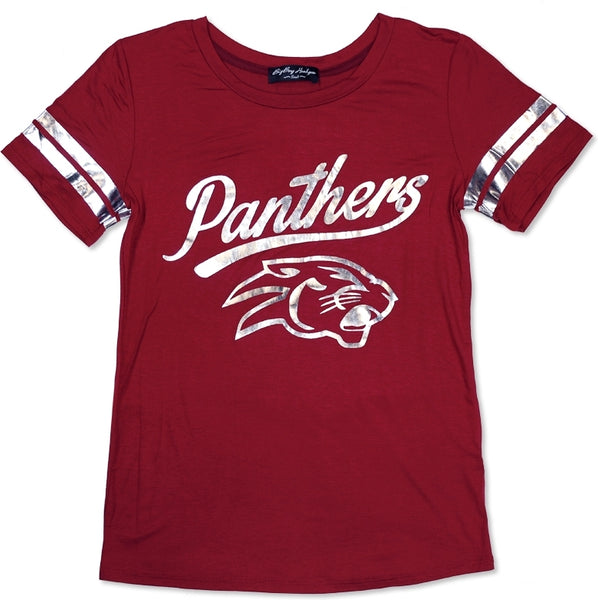 Big Boy Virginia Union Panthers S2 Ladies Jersey Tee [Maroon]