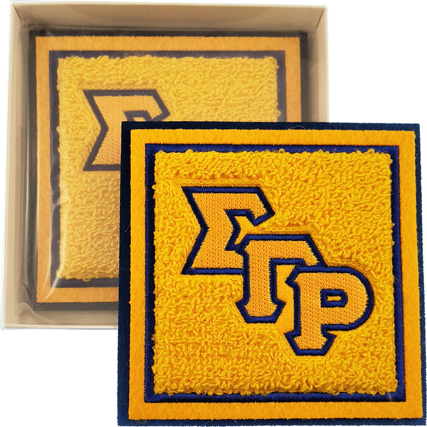 Sigma Gamma Rho Chenille Drink Coaster Set [Gold]
