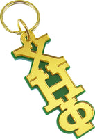 Chi Eta Phi Large Letter Mirror Key Chain [Green]