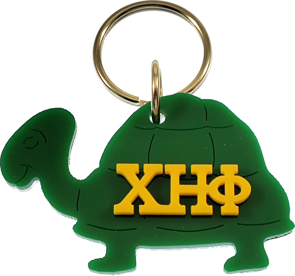 Chi Eta Phi Turtle Symbol Outline Mirror Keychain [Green]