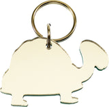Chi Eta Phi Turtle Symbol Outline Mirror Keychain [Green]