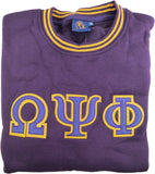 Buffalo Dallas Omega Psi Phi Crewneck Sweatshirt [Purple]