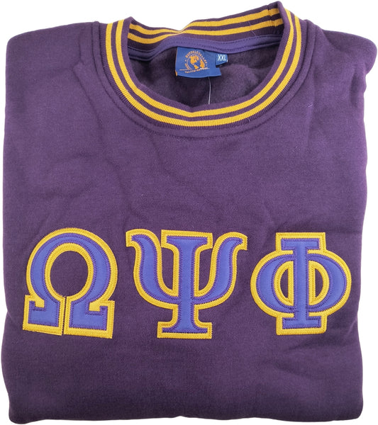 Buffalo Dallas Omega Psi Phi Crewneck Sweatshirt [Purple]