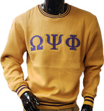 Buffalo Dallas Omega Psi Phi Crewneck Sweatshirt [Gold]