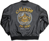 Big Boy Mason Limited-Edition Divine S4 Mens Leather Bomber Jacket [Black]