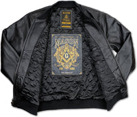 Big Boy Mason Limited-Edition Divine S4 Mens Leather Bomber Jacket [Black]
