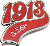 Delta Sigma Theta 1913 Tail Lapel Pin [Silver]
