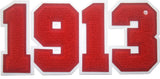 Delta Sigma Theta 1913 Chenille Sew-On Patch [Red]