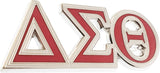 Delta Sigma Theta Big Letter Lapel Pin [Silver]