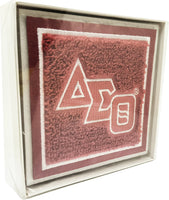 Delta Sigma Theta Chenille Drink Coaster Set [Red]