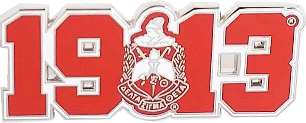 Delta Sigma Theta Crest 1913 Lapel Pin [Silver]