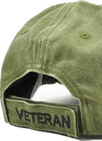 Vietnam Desert Storm Tonal Pigment Washed Cotton Mens Cap [Baseball Cap - Green]