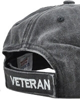 Saigon Vietnam Veteran Tonal Pigment Washed Cotton Mens Cap [Baseball Cap - Black]