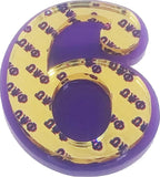 Omega Psi Phi Acrylic Line #6 Pin [Purple/Gold]