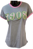 Buffalo Dallas Alpha Kappa Alpha 1908 Ringer T-Shirt [Short Sleeve - Grey]
