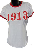 Buffalo Dallas Delta Sigma Theta 1913 Ringer T-Shirt [Short Sleeve - White]