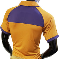 Buffalo Dallas Omega Psi Phi DriFit Polo Shirt [Gold - Short Sleeve]