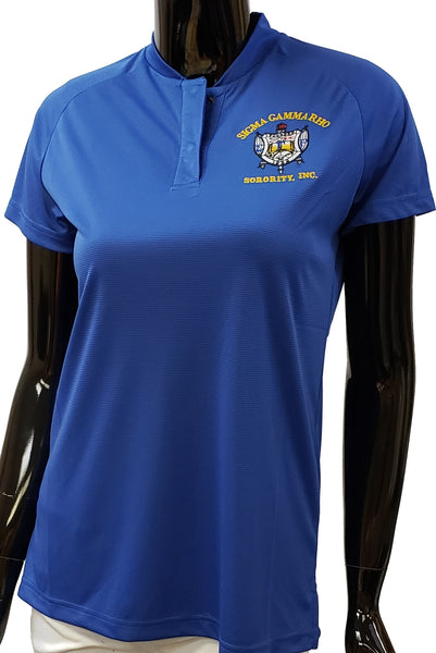 Buffalo Dallas Sigma Gamma Rho Blade Polo Shirt [Blue]