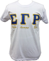 Buffalo Dallas Sigma Gamma Rho Embroidered T-Shirt [Short Sleeve - White]