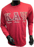 Buffalo Dallas Kappa Alpha Psi Embroidered T-Shirt [Long Sleeve - Crimson Red]