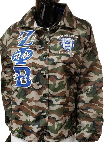 Buffalo Dallas Zeta Phi Beta Camo Crossing Line Jacket [Camouflage]
