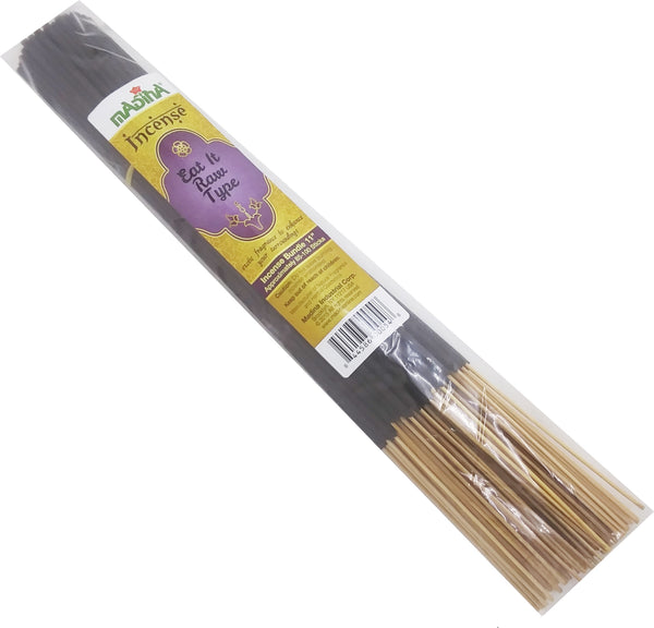 Madina Eat It Raw - Type Scented Fragrance Incense Stick Bundle [Brown]