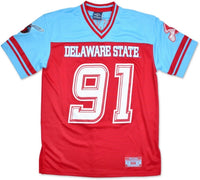 Big Boy Delaware State Hornets S9 Mens Football Jersey [Red]