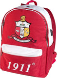 Kappa Alpha Psi USB Port Backpack [Red]