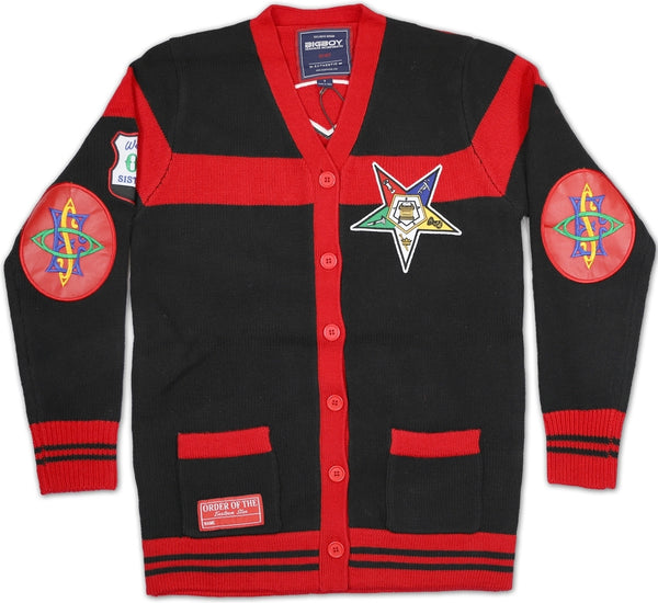 Big Boy Eastern Star Divine Ladies Heavy Sweater [Black/Red]