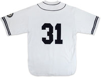 Big Boy New York Black Yankees Replica Mens Baseball Jersey [Grey]