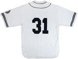 Big Boy New York Black Yankees Replica Mens Baseball Jersey [Grey]