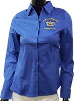 Buffalo Dallas Sigma Gamma Rho Button Down Collar Shirt [Long Sleeve - Blue]