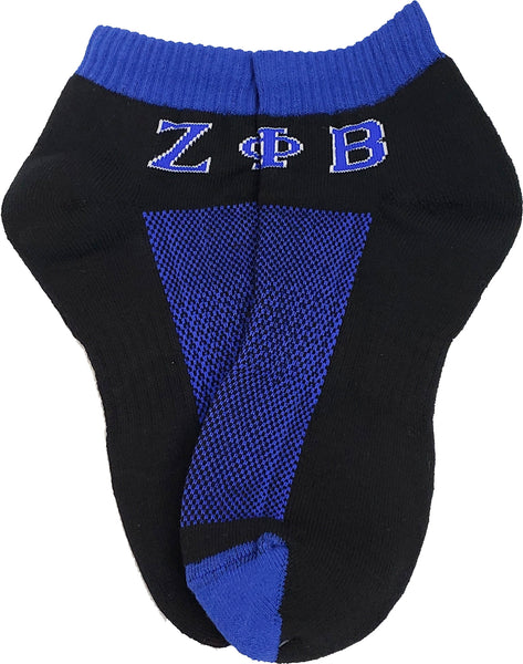 Buffalo Dallas Zeta Phi Beta Ankle Socks [Black]