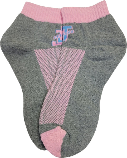 Buffalo Dallas Jack And Jill Of America Ankle Socks [Grey/Pink]