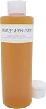 Baby Powder Scented Body Oil Fragrance [Gold - 8 oz. - HDPE Plastic - Flip Cap]