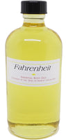 Fahrenheit - Type Scented Body Oil Fragrance [Gold - 8 oz. - Clear Glass - Regular Cap]