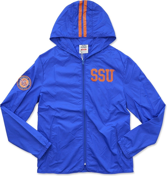 Big Boy Savannah State Tigers S2 Thin & Light Ladies Jacket With Pocket Bag [Royal Blue]
