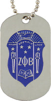 Zeta Phi Beta Double Sided Dog Tag [Silver]