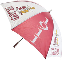 Kappa Alpha Psi 8 Panel Print Jumbo Umbrella [Red/White - 30"]