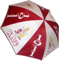 Kappa Alpha Psi 8 Panel Print Jumbo Umbrella [Red/White - 30"]