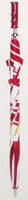 Kappa Alpha Psi 8 Panel Print Jumbo Umbrella [Red/White - 30"]