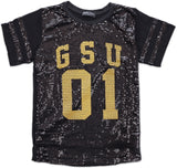 Big Boy Grambling State Tigers S2 Ladies Sequins Tee [Black]
