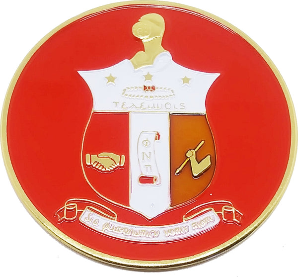 Kappa Alpha Psi Classic Round Car Badge [Red]