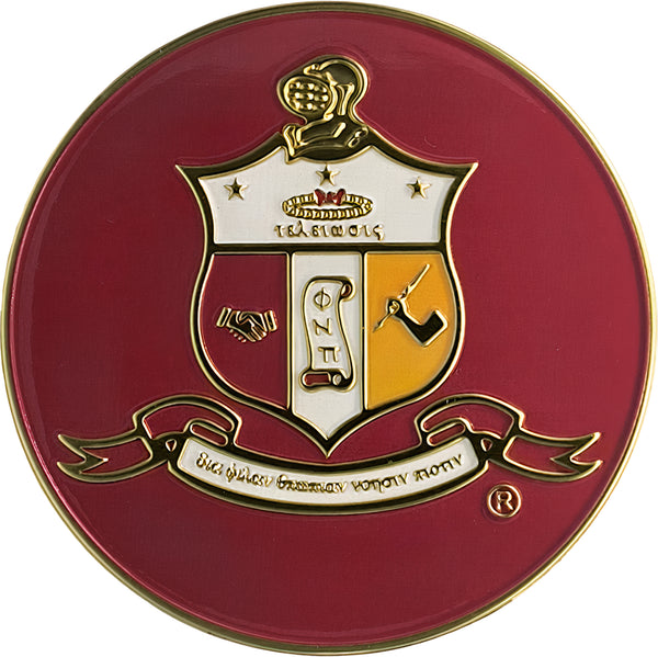 Kappa Alpha Psi Classic Round Car Badge [Red]