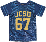 Big Boy Johnson C. Smith Golden Bulls S2 Ladies Sequins Tee [Navy Blue]