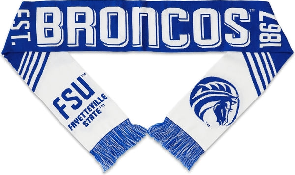 Big Boy Fayetteville State Broncos S4 Knit Scarf [Royal Blue]