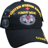 United States Army Combat Medic Shadow Mens Cap [Baseball Cap - Black]